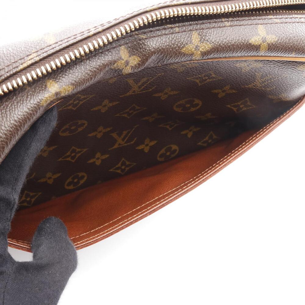Louis Vuitton Leather Brown Monogram Bag Canvas Shoulder Trocadero - Picture 5 of 9
